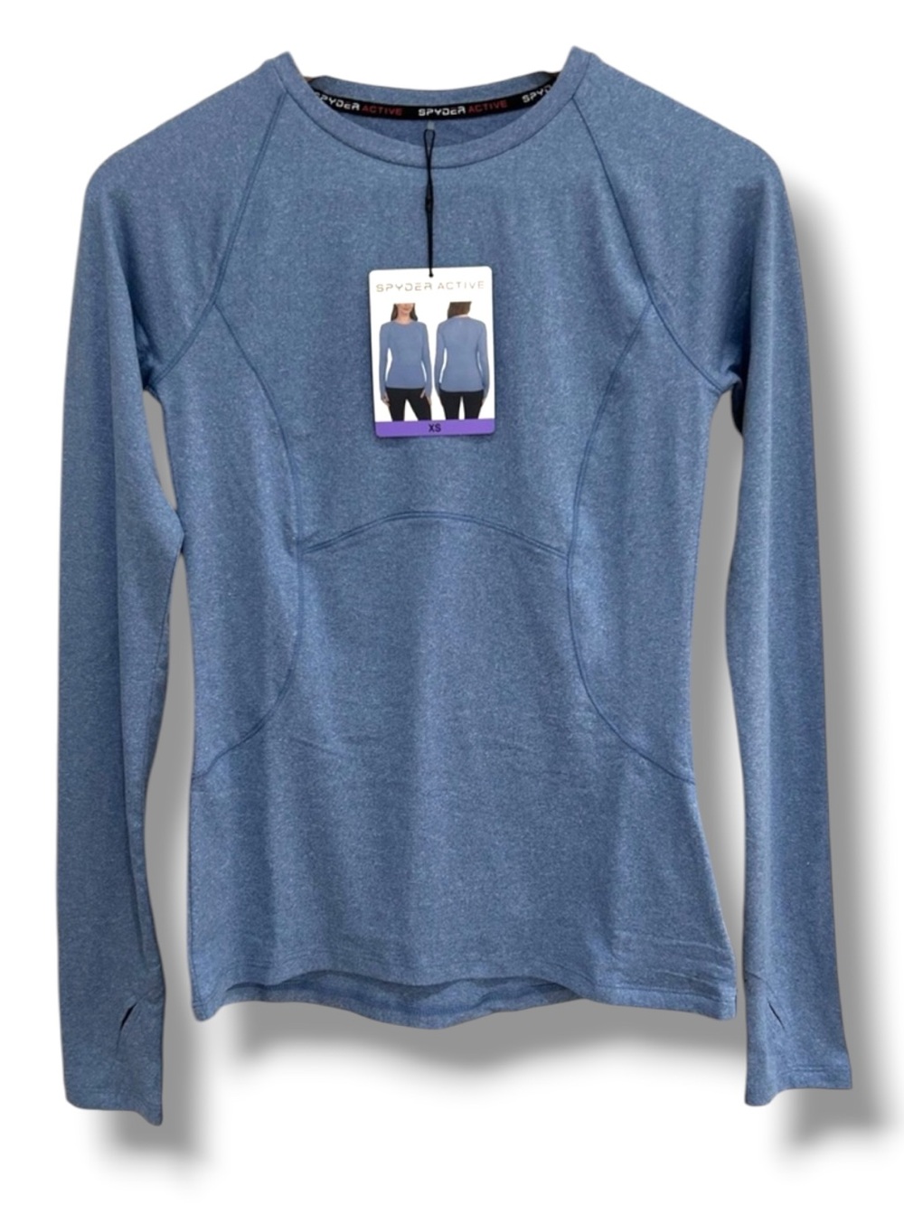 Spyder Women's Blue Long Sleeve Activewear Top Baselayer